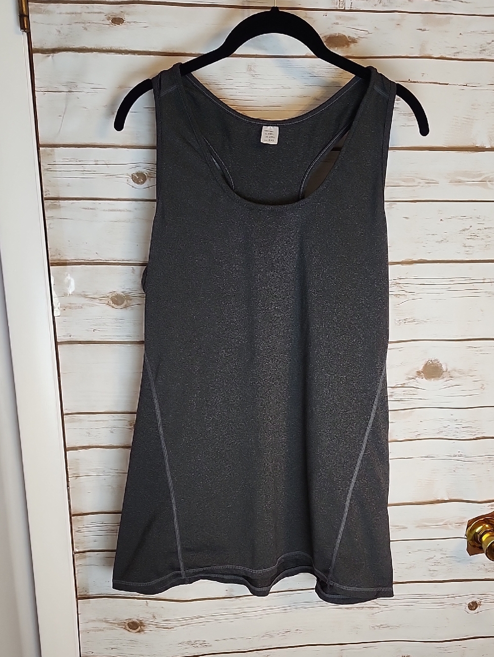 Women's Charcoal Active Tank Top 2XL